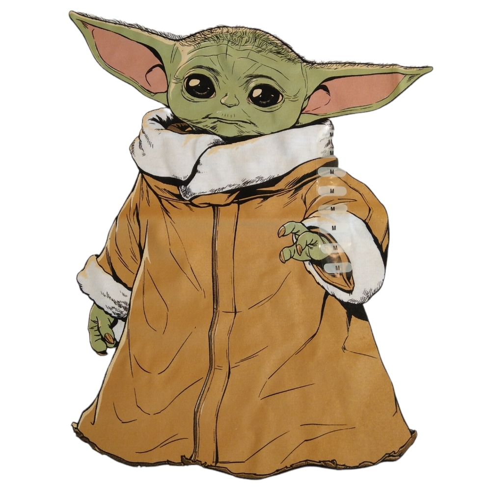 Baby Yada Mandalorian Large White Tee-shirt